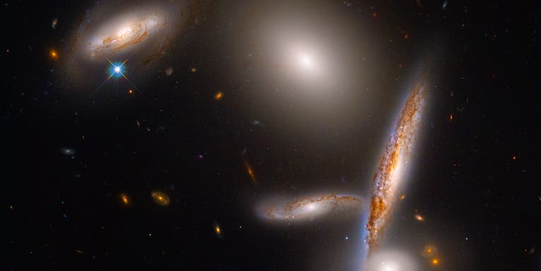 On Hubble’s 32nd birthday, NASA shares a photo of 5 close-knit galaxies
