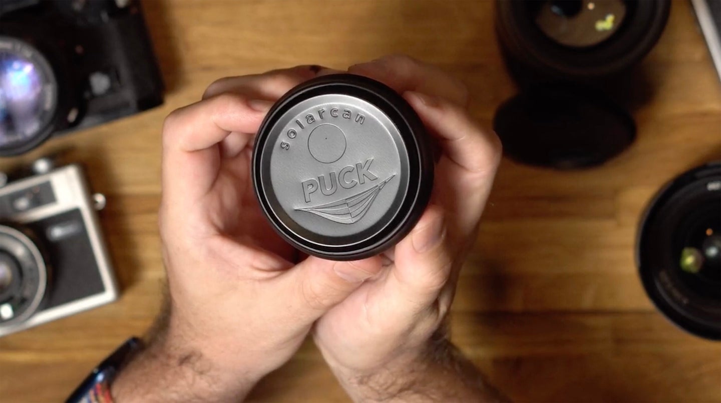 The new Solarcan Puck analog pinhole camera