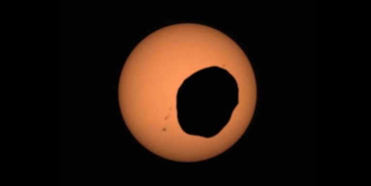 NASA’s Perseverance rover captures a Martian solar eclipse