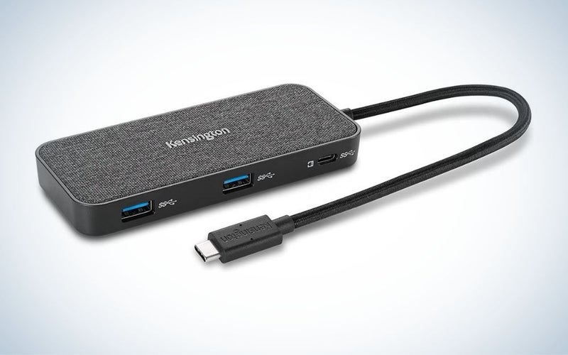 Kensington SD1650P USB-C 4K Portable Docking Station is the best for traveling.