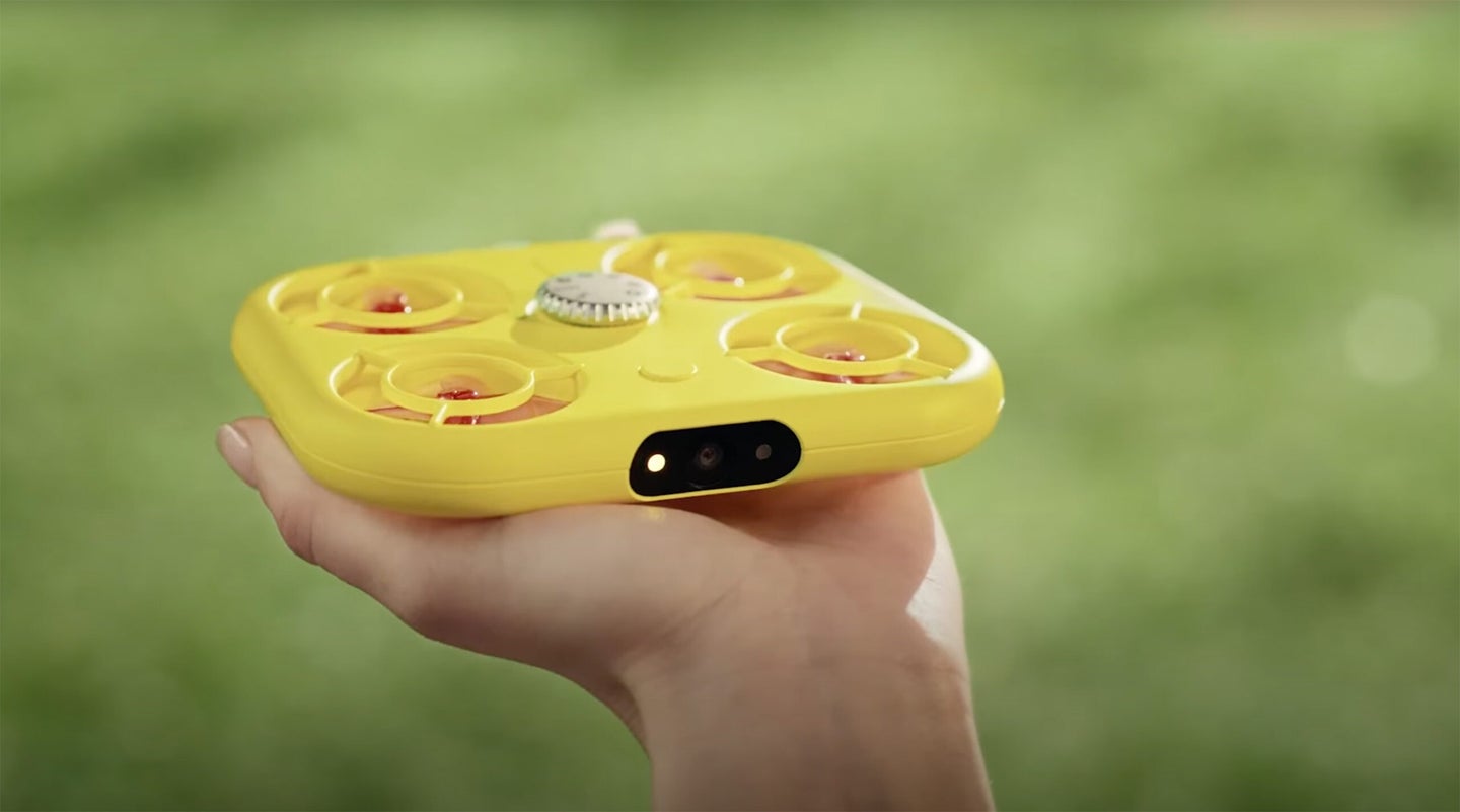 yellow snapchat drone pixy