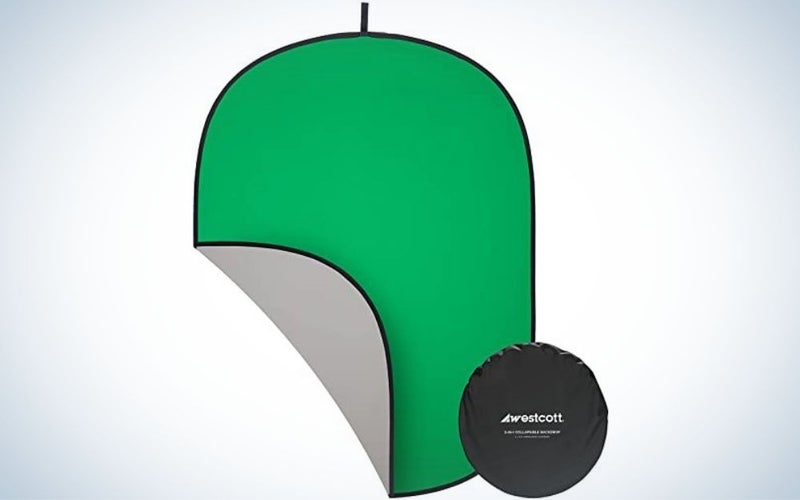 Westcott Collapsible 2-in-1 Gray & Green Backdrop