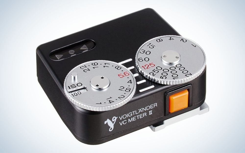 Voigtlander VC Speed Meter II is the best for film photography.