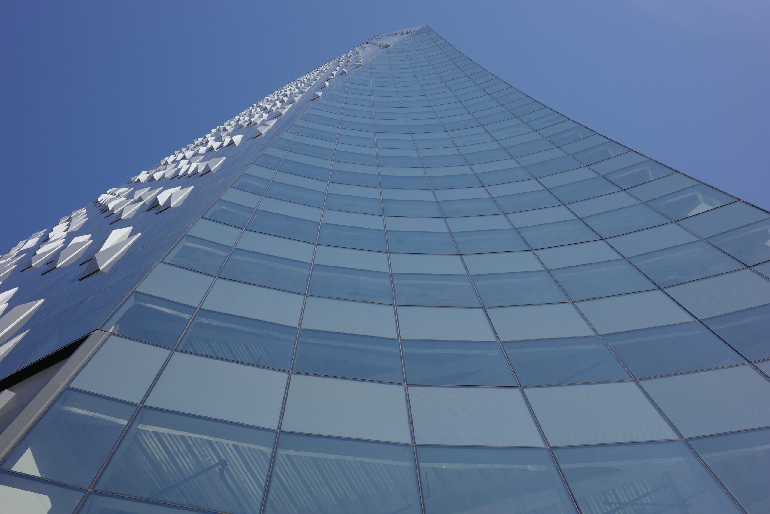 The Columbia Tower looking up.