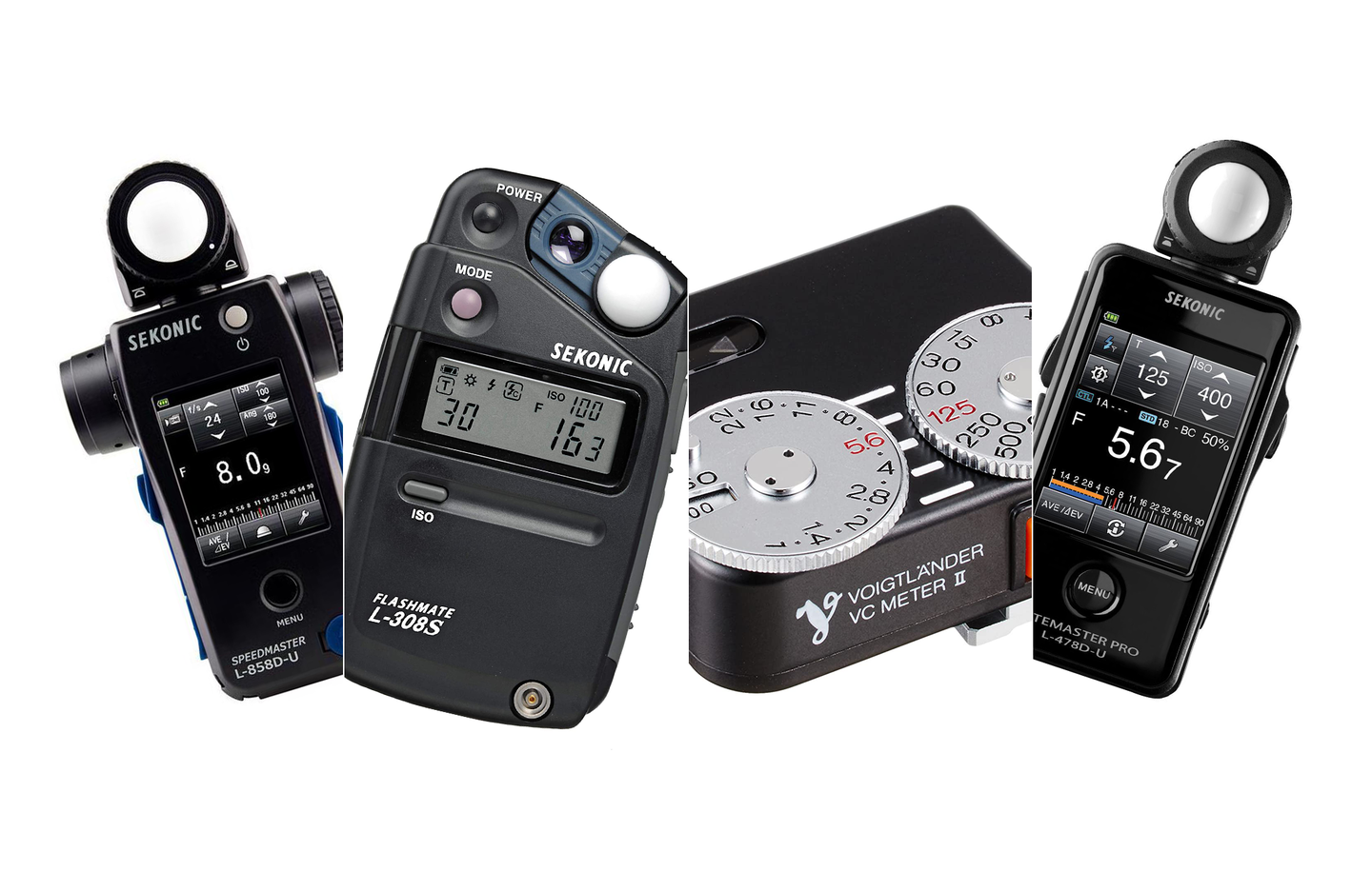 The best light meters composited
