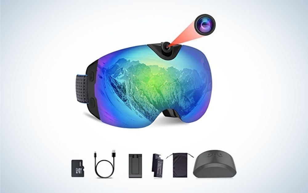 OhO 4K Ski Goggles are the best camera glasses.