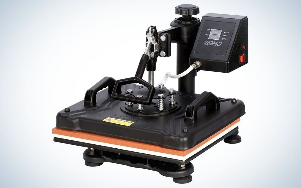 F2C 5-in-1 Pro Heat Press Machine is the best t-shirt printer overall.