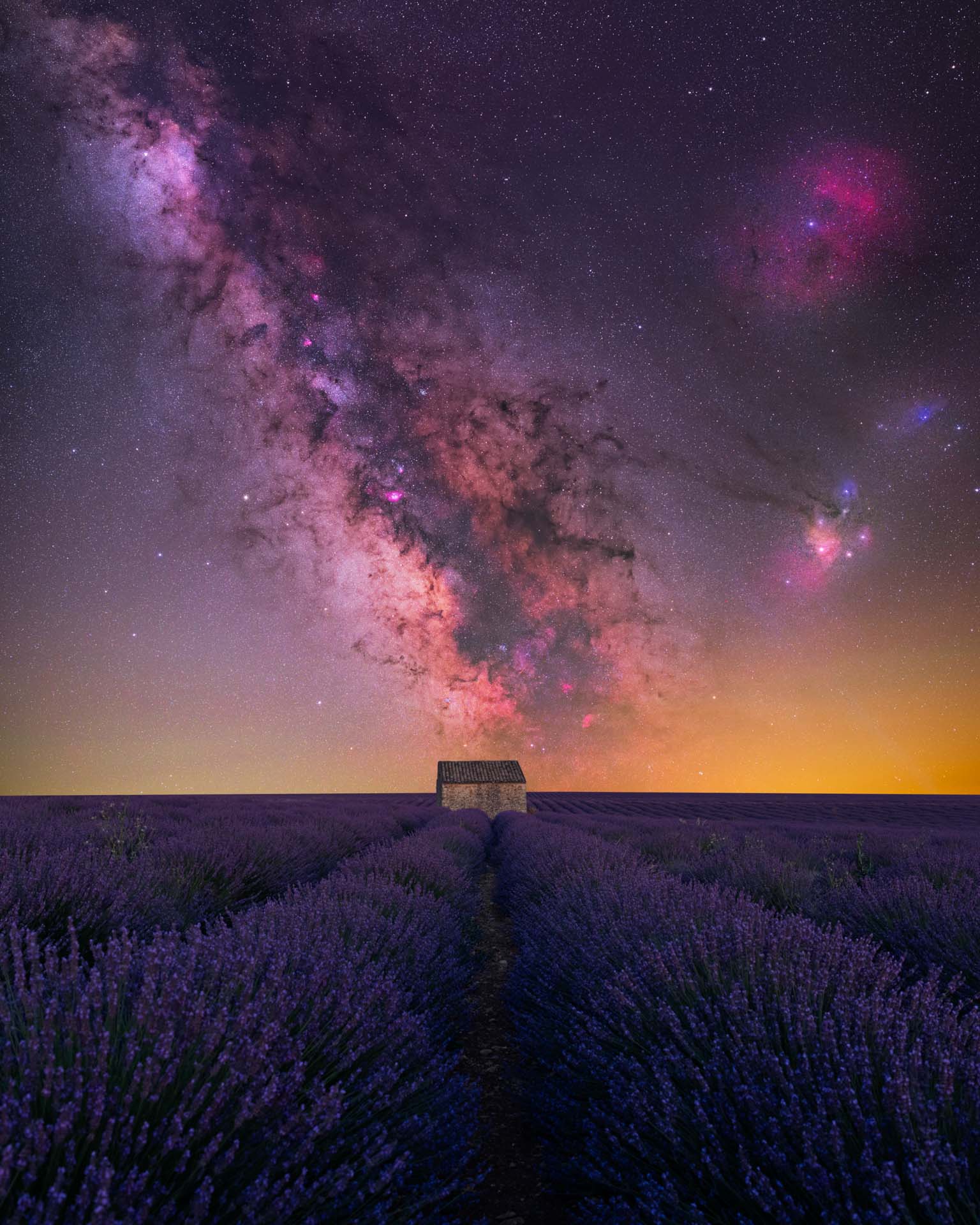 milky way Valensole, France