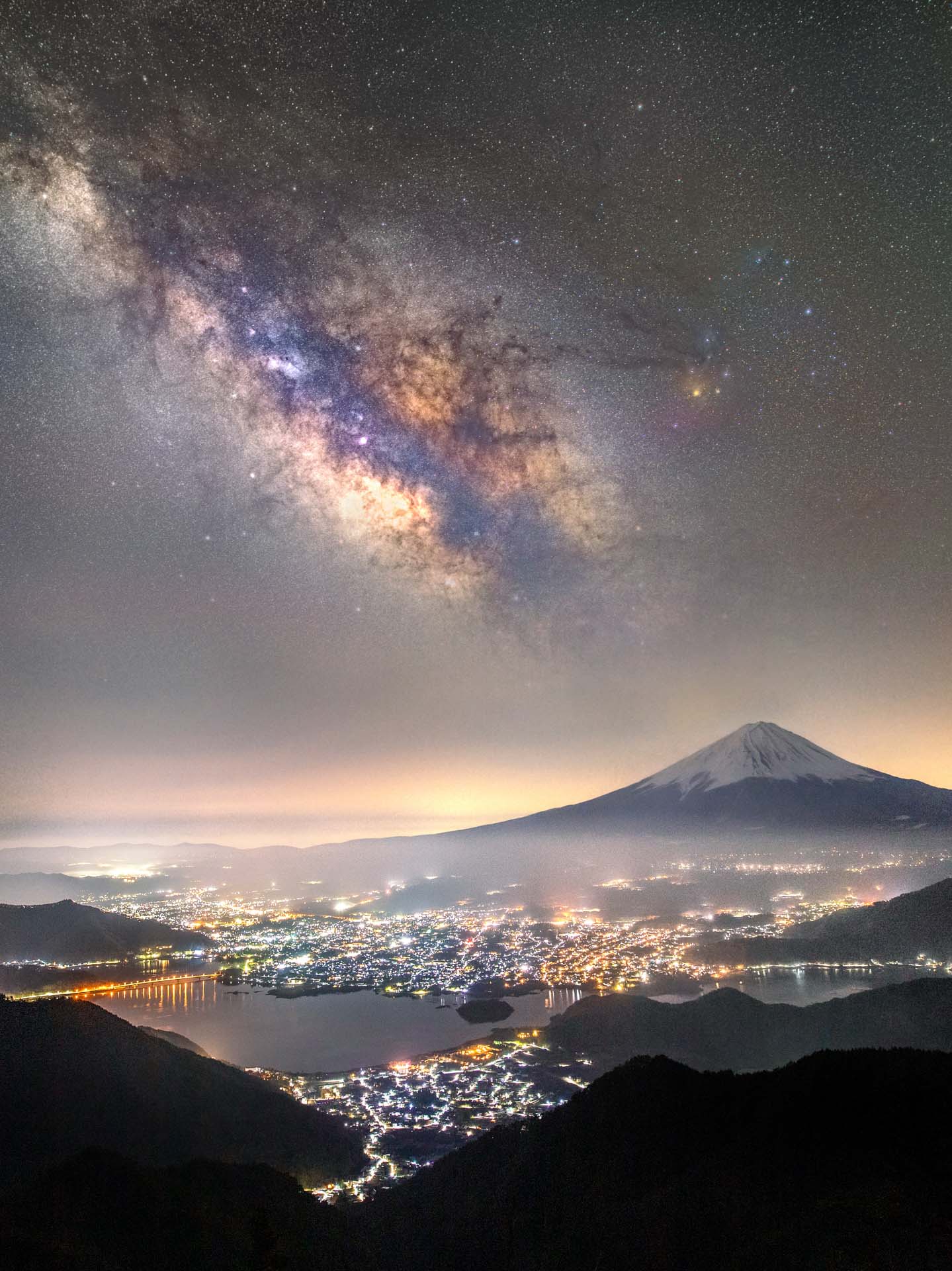 milky way  Yamanashi Prefecture, Japan