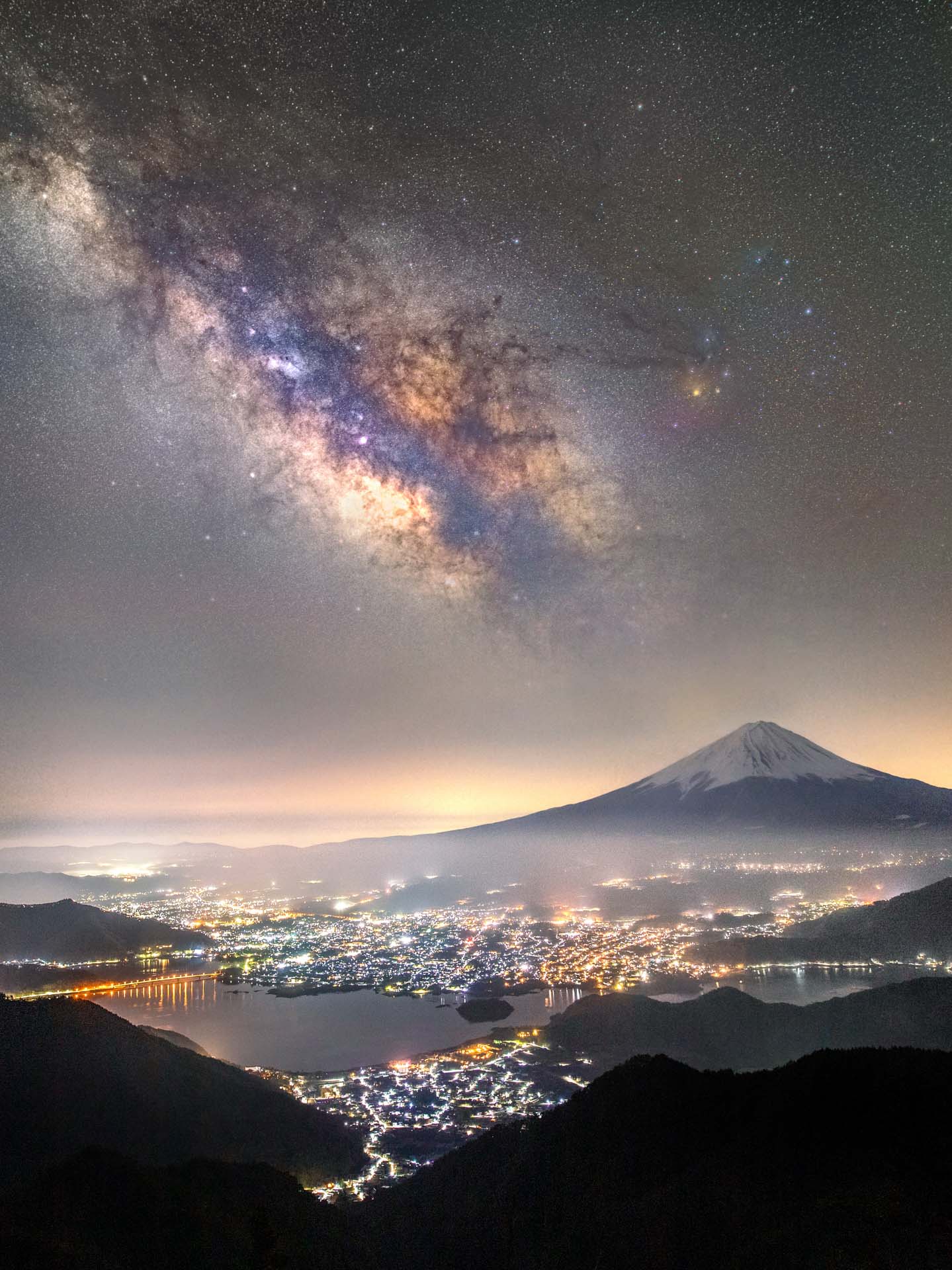 milky way Yamanashi Prefecture, Japan