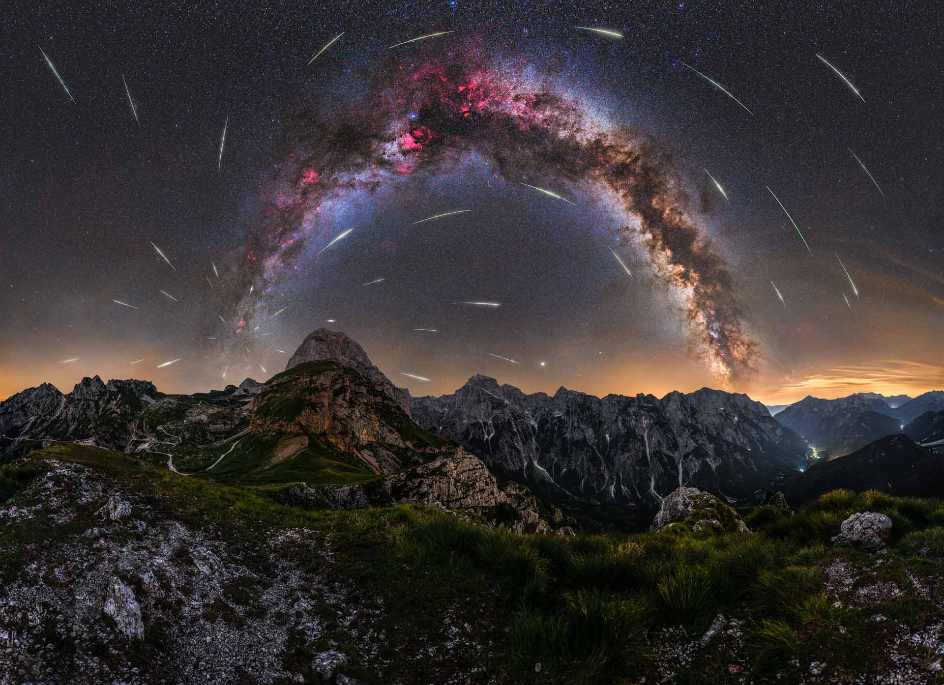 milky way Julian Alps, Slovenia