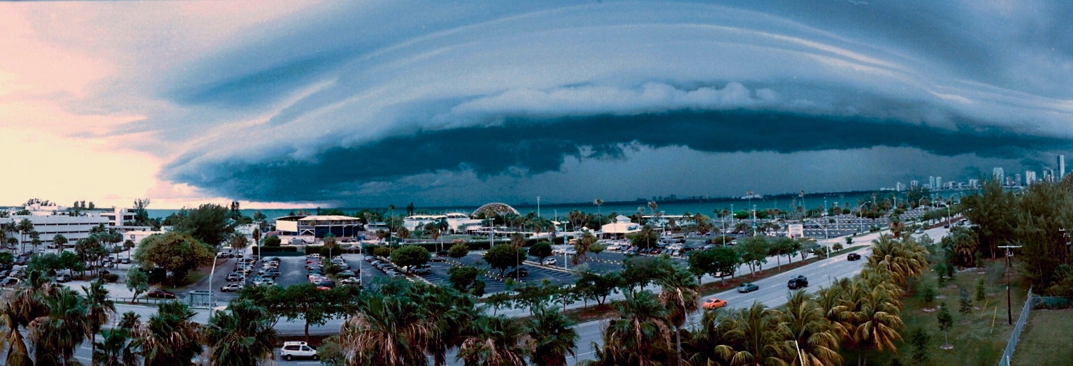 south florida beach storm