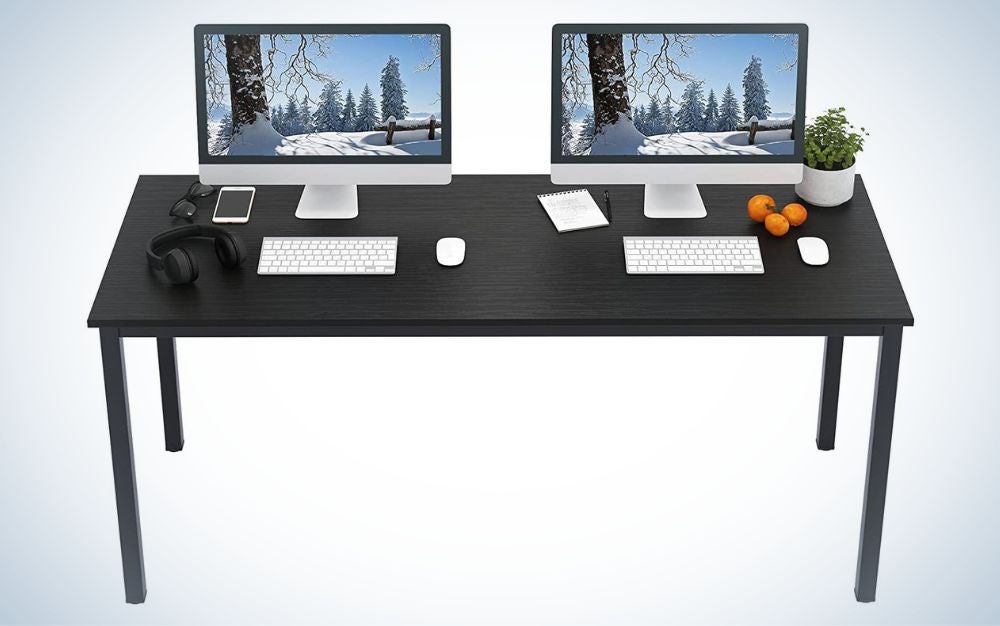 DlandHome 63 inches X-Large Computer Desk is the best overall.