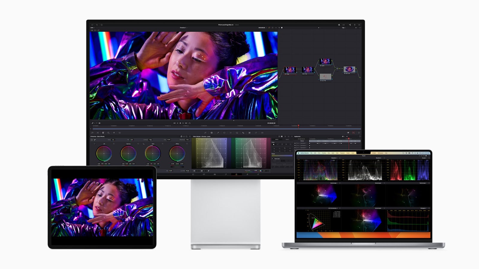 Use the 12.9-inch M1 iPad Pro as a color-accurate reference monitor.