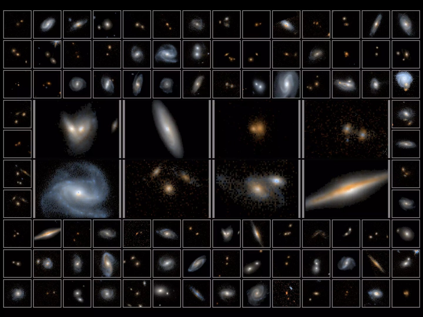 hubble infrared galaxies