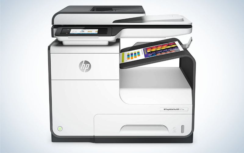 HP PageWide Pro 477dw is the best inkjet printer for small businesses.