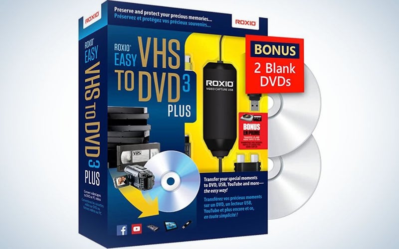 The Roxio Easy VHS to DVD Converter is the best VHS-to-DVD converter for Windows users.
