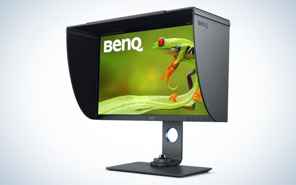 BenQ 27" USB-C Photo Editing Monitor is the best overall monitor for eye strain.
