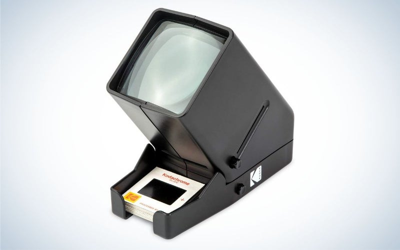KODAK 35mm Slide and Film Viewer is the best slide viewer for the budget.