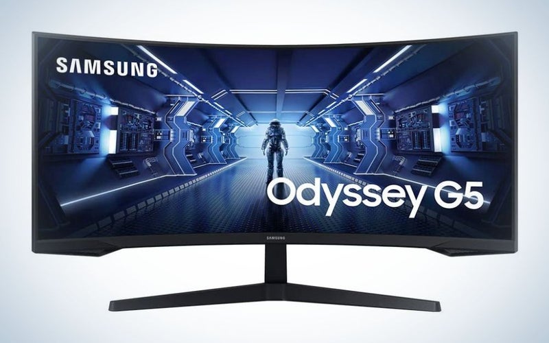 Samsung Odyssey G5 is the best curved monitor for eye strain.