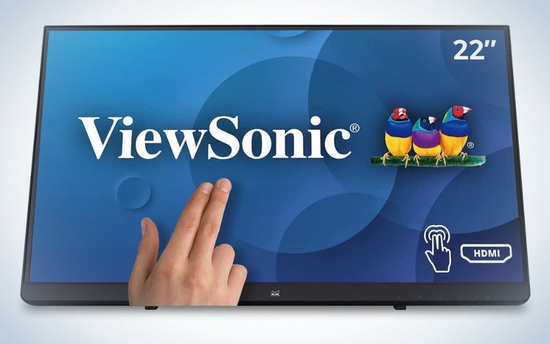 ViewSonic TD2230 is the best portable touch screen monitor.