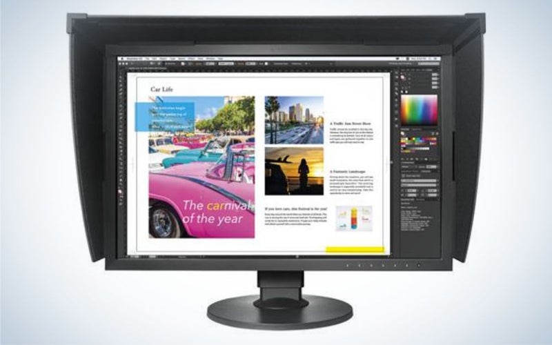 Eizo ColorEdge CG2420 is the best hardware calibrated monitor for color grading.