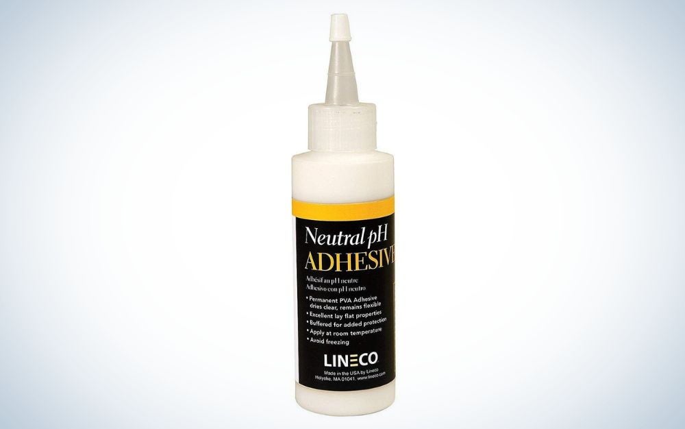 Lineco Neutral pH Adhesive, Acid-Free is the best acid-free.