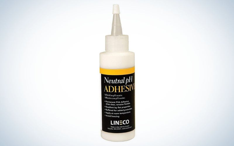 Lineco Neutral pH Adhesive, Acid-Free is the best acid-free.