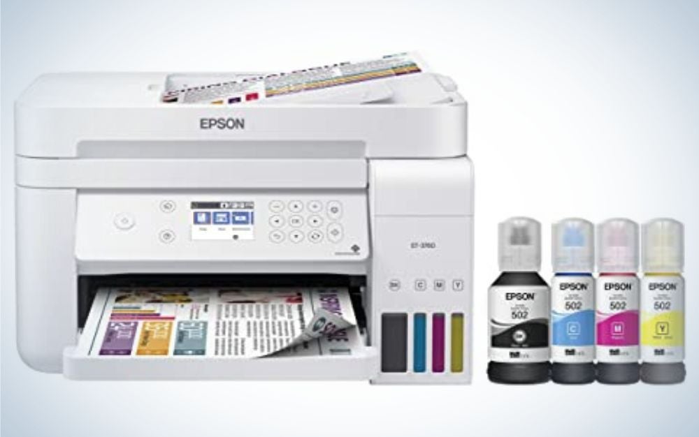 Dye sublimation inkjet printer for heat transfer paper