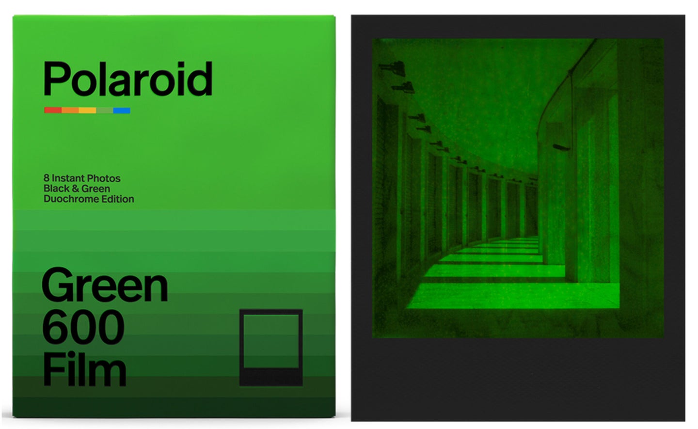New Polaroid Duochrome Green 600 Film