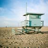 santa monica beach lifeguard post