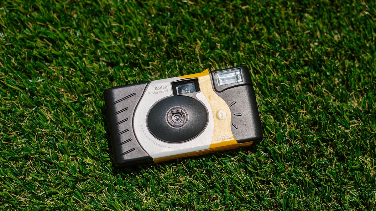 The Kodak Professional disposable camera is loaded with a classic film stock.