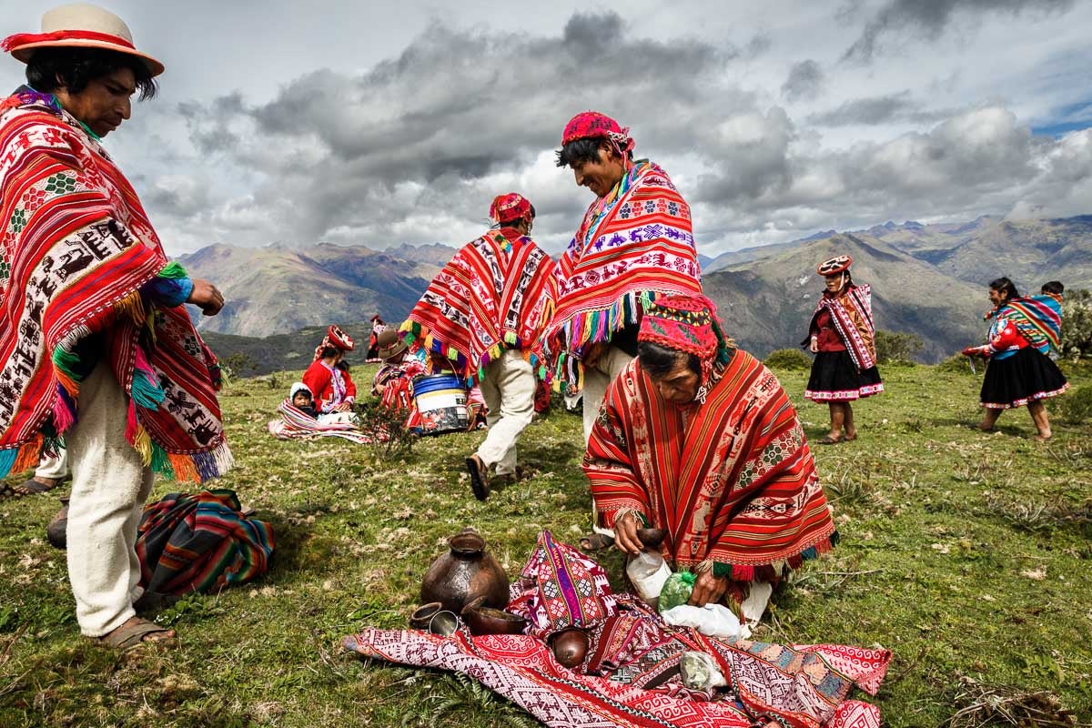 The Quechua people of Peru prepare for their Pachamama festival.