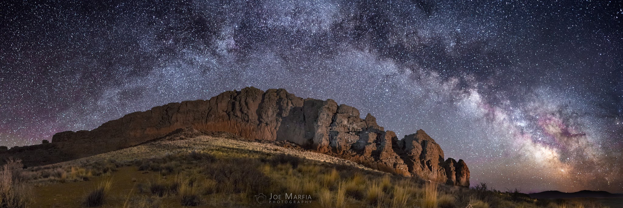 milky way over Fort Rock Oregon