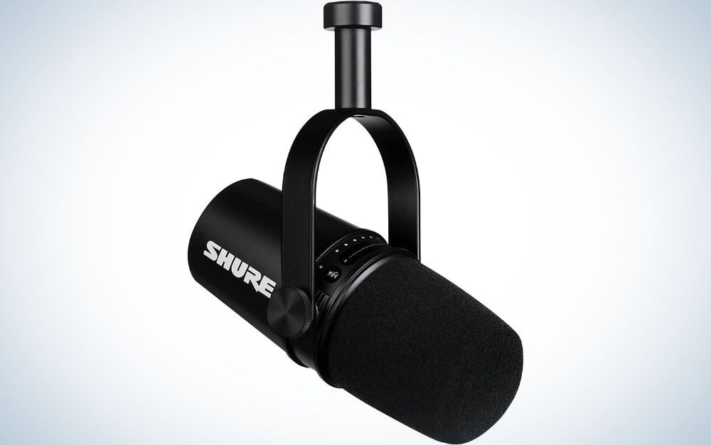 Shure MV7 is the best USB microphone for podcasting.