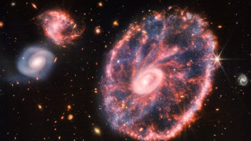 Cosmic cartwheels: Webb captures the chaos of a galactic collision