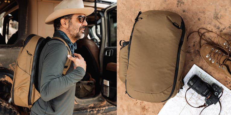 Take to the skies in style with the new Peak Design x Huckberry 30L travel pack