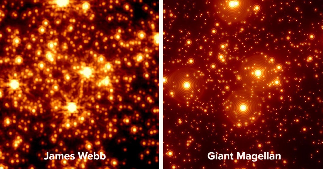 webb telescope and giant magellan telescope comparison