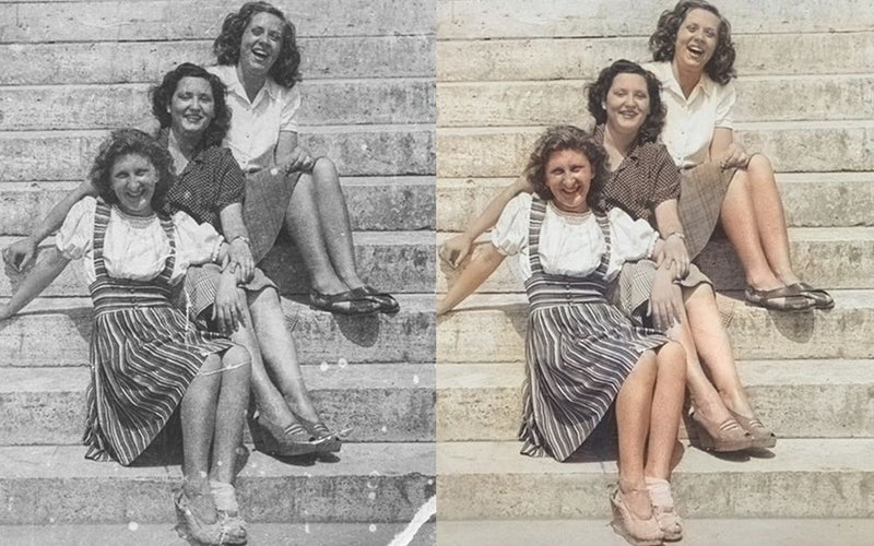 Photoshop is the best professional photo restoration software.