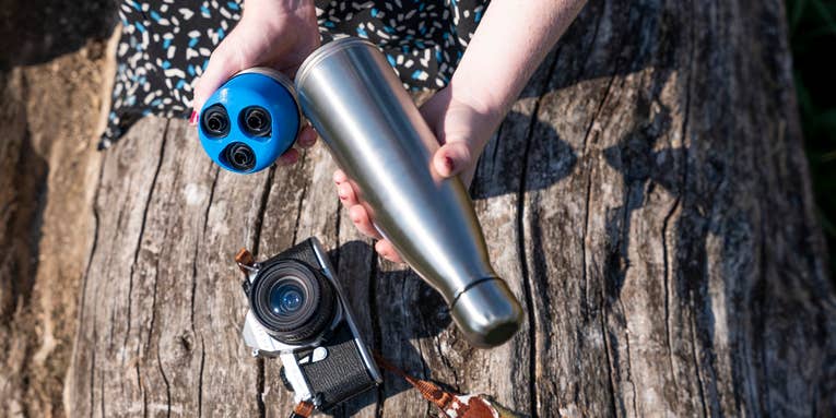 Keep your film iced-cold with this 2-in-1 water bottle & film chiller