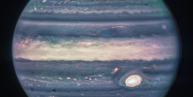 A stormy, iridescent Jupiter shines bright in Webb’s latest images