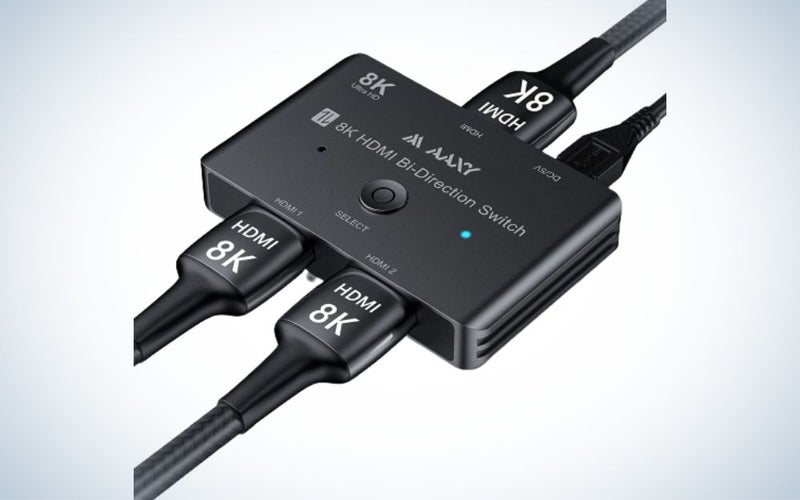 Aaxy Ultra HD 2中1開關是用於雙重監視器遊戲的最佳HDMI分離器。