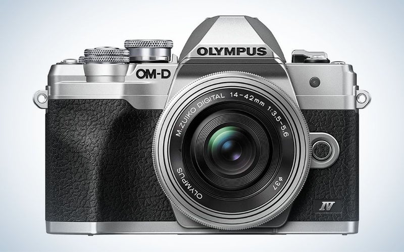 Olympus OM-D E-M10 Mark IV is the best budget micro four thirds camera.