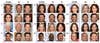 A grid o human-like faces used in the research.