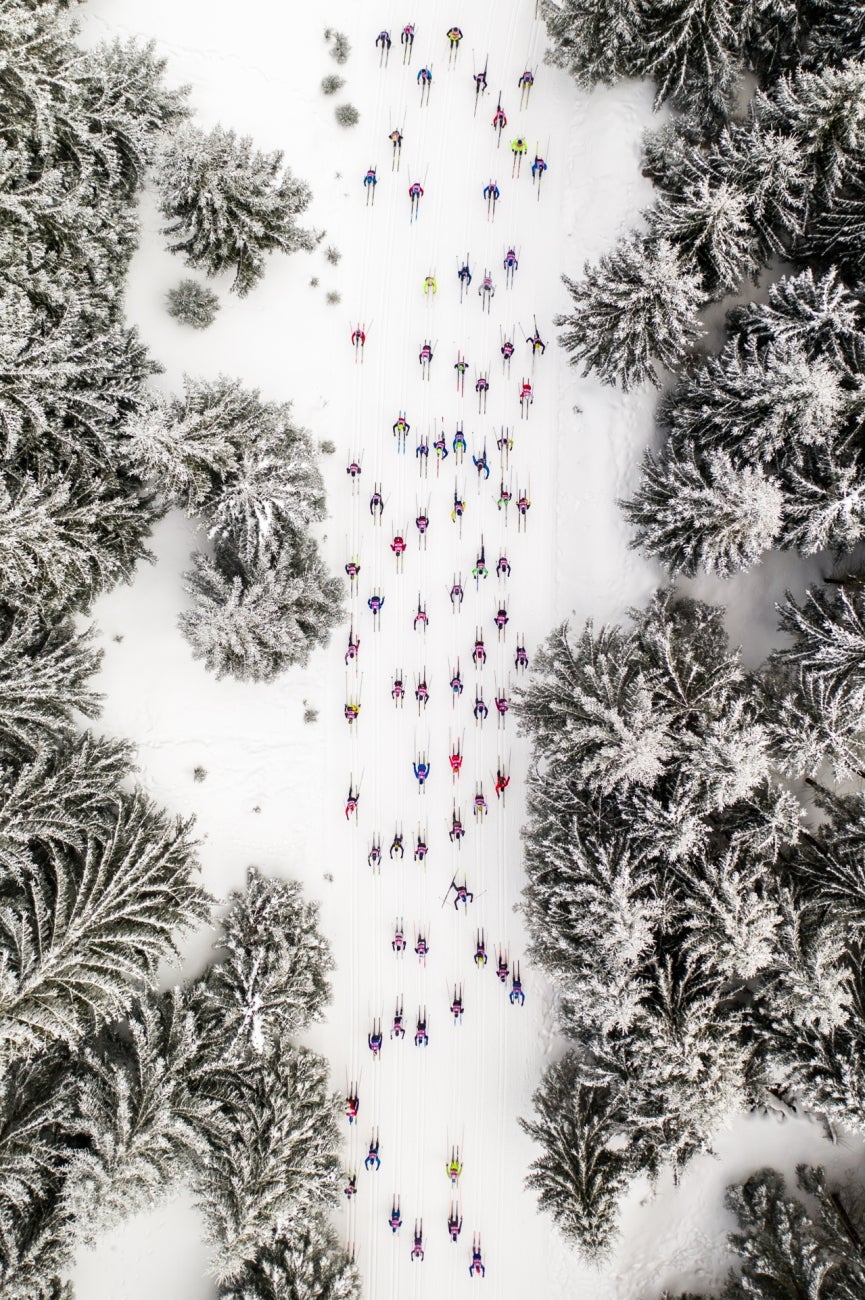 drone photo awards Bieg PiastÃ³w cross country skiing 