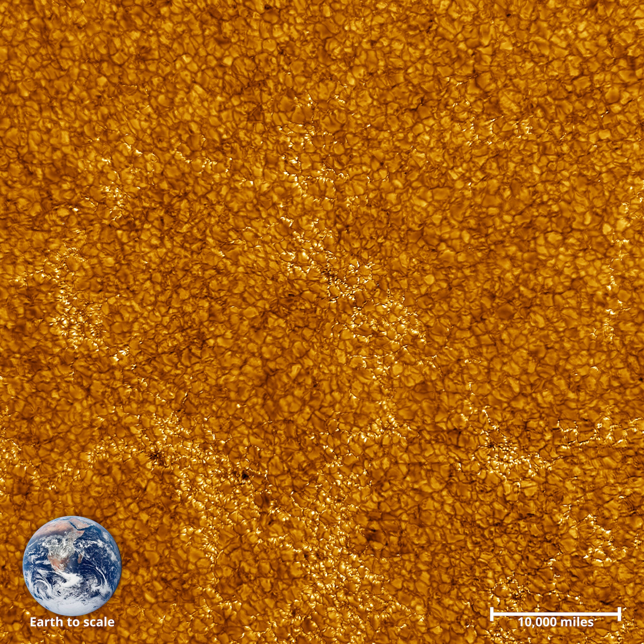 Inouye Solar Telescope photos sun and earth