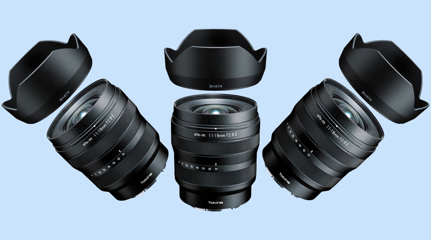 Tokina's new 11-18mm for Sony crop-sensor mirrorless.