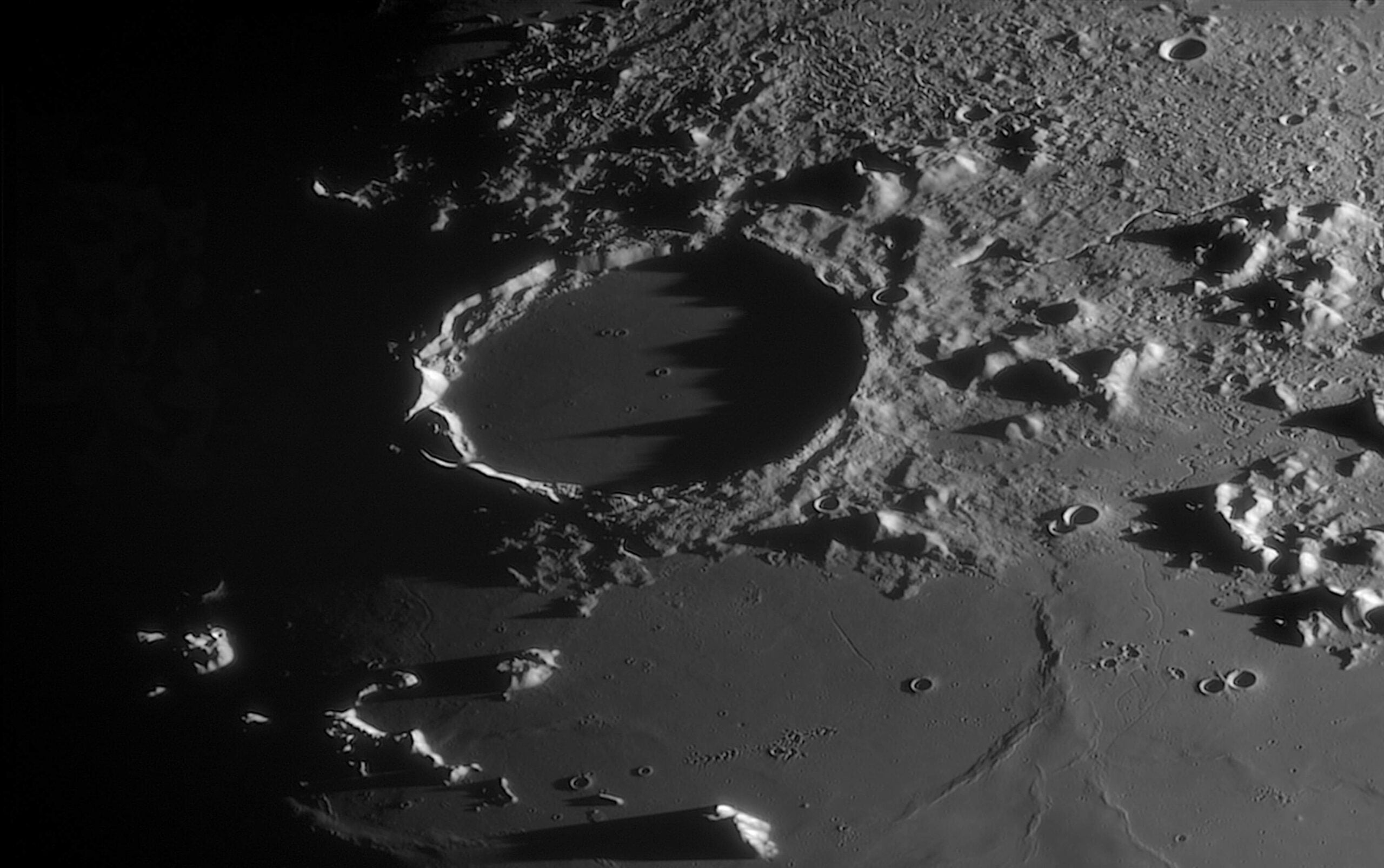 east edge of plato moon