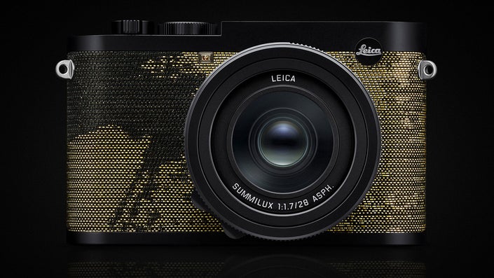 The latest limited-edition Leica Q2 comes wrapped in ‘iridescent’ black & gold fabric