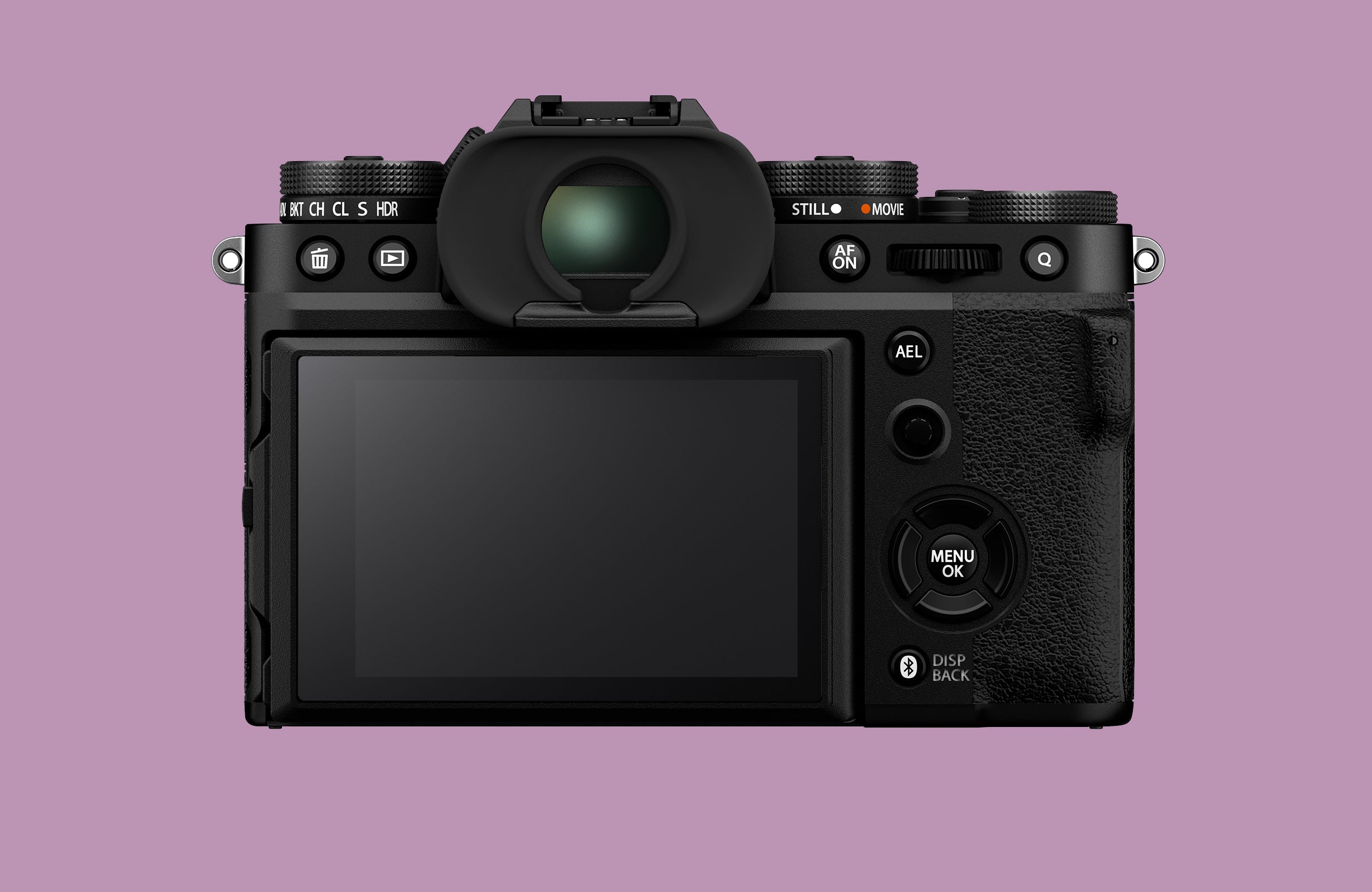 The Fujifilm X-T5 has a rear screen designed for photographers.